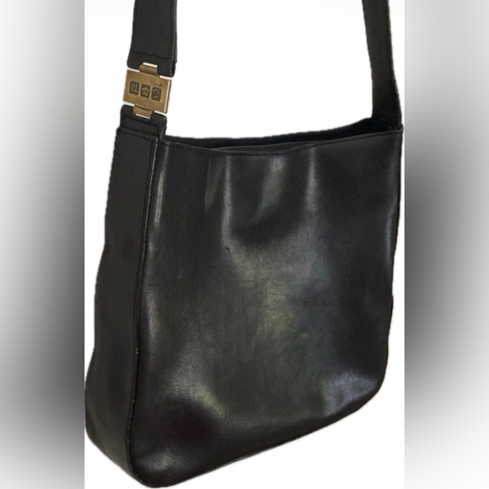 Ralph Lauren Black soft Leather Shoulder or Crossbody Bag
